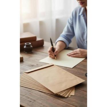 Imagem de Envelope Kraft A4 Pardo 26x36cm 250un: Proteção e Organizaçã - Congrat