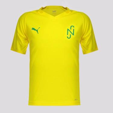 Imagem de Camiseta Puma Neymar JR Core Juvenil Amarelo, 14 ANOS