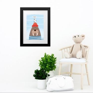 Imagem de Quadro Infantil Leão Marinho - 60x48cm