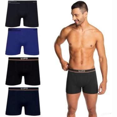 Imagem de Cueca Lupo Boxer Microfibra Sem Costura 436 C/4, Sortido escuro, 954, 