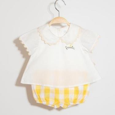 Imagem de Conjunto Infantil Menina Bata/Short Vichy Fruit keko-Feminino