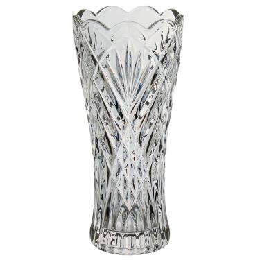 Imagem de VASO DECORATIVO ENFEITE PLANTA FLOREIRO VIDRO 24x11x11cm TRANSPARENTE