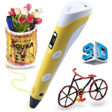 Imagem de Caneta Pen 3d Impressora 3D Desenho Display Bivolt - BC BORA COLEGA SH