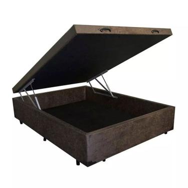 Imagem de Base Box Baú Viúva 128x188x36cm Suede