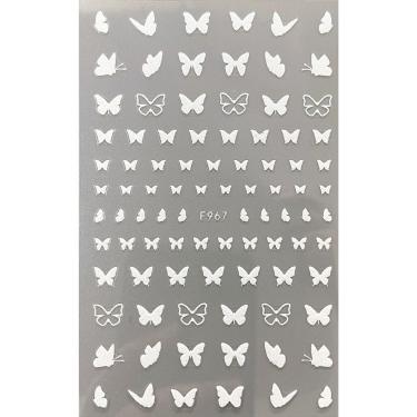 Imagem de Adesivo de Unhas F967 3D Gradiente Linha Francesa para Decoração Diy Azul Rosa Roxo Ver...