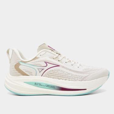 Imagem de Tênis Mizuno Neo Vortex Feminino, Bege, Roxo, 39