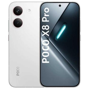 Imagem de Xaiomi Poco X8 Pro 5G 512/8 com tela AMOLED com 6,59 polegadas-Branco,