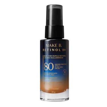 Imagem de Base Líquida com FPS 80 Make B. Retinol H+ 26g - Maquiagem , Cor 65