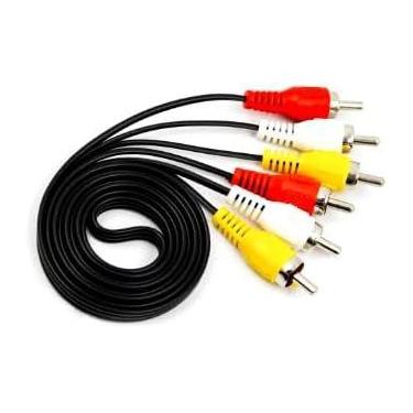Imagem de Cabo auxiliar audio e video 3 rca x 3 rca - RMJ