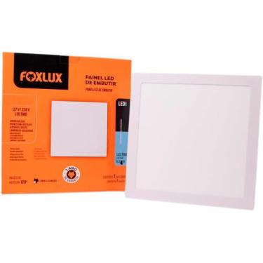 Imagem de Luminária Painel Led SMD Embutir 18w 6500k Bivolt Foxlux,  110V/220V