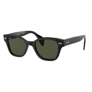 Imagem de Óculos De Sol Unissex Ray-Ban RB0880S 901/31 52, Preto