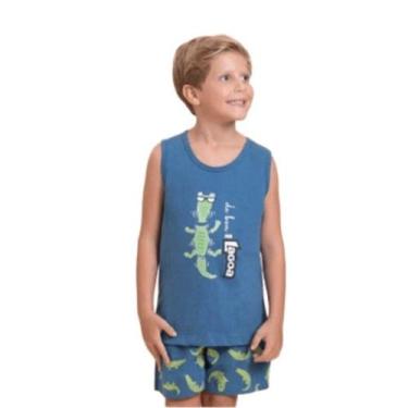 Imagem de Pijama Regata Infantil Lua Encantada - 12050014 LUA, Azul, 4