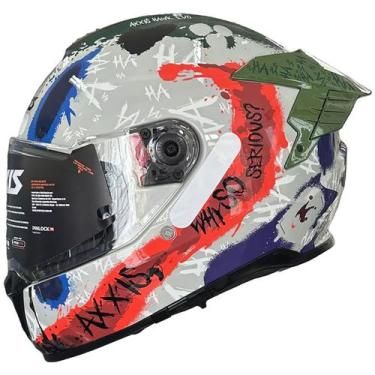Imagem de Capacete moto fechado Axxis Hawk Evo SV, Hawk EVO SV - Sick Joke A2 Ci