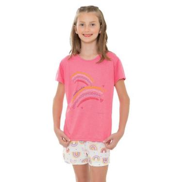 Imagem de Pijama Blusa de Arco-Íris e Short - Izitex, 12