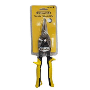Imagem de Tesoura Aviação Para Corte De Perfil Drywall Chapas De Metal - Bomvink