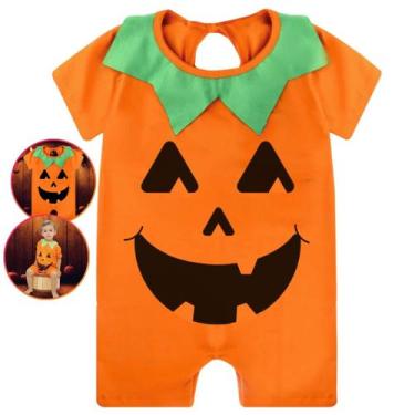 Imagem de Macacao Fantasia Infantil Hallowen Abobora Dia das Bruxas Elegante - B
