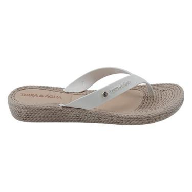 Imagem de Tamanco dedo Feminino Terra e Agua Salto Ana Bela 2,5 Cm, Creme, Taupe
