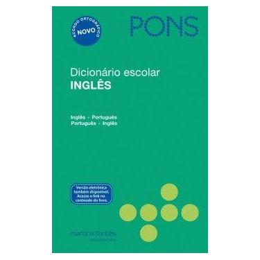 Imagem de Dicionário escolar inglês Pons - Martins Fontes - selo Martins