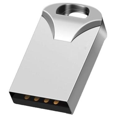 Imagem de Pen Drive Mini 32Gb Metal Usb 2.0 Classe 10 Rapido Com Chaveiro Para M