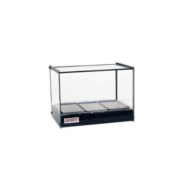 Imagem de Estufa Vitrine Quadrada Salgados 3 Bandejas EVR LC Titã, 110V