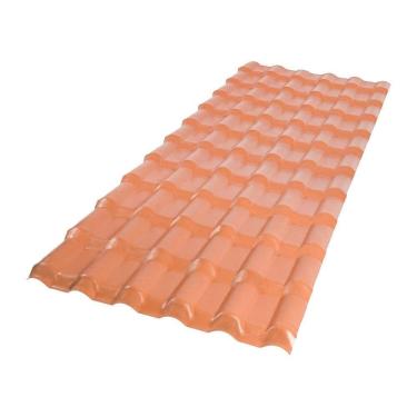 Imagem de Telha PVC Plan Afort Terracota 2,42 x 0,88m 6 Ondas
