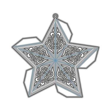 Imagem de Cortadores De Metal Elegantes Em Formato De Estrela Para Decoração De 