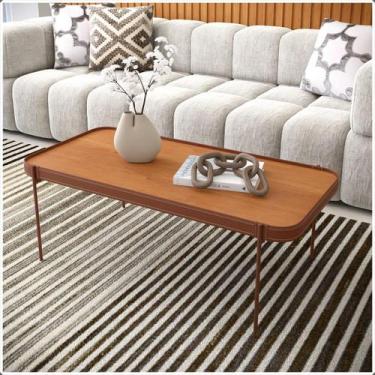 Imagem de Mesa de Centro P Melin 87x44 Nature Pes Metal Cobre Ofertamo