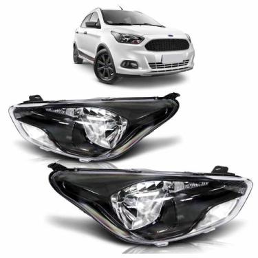 Imagem de Farol Dianteiro Ka 2015 A 2017 Máscara Negra - Automotive Imports, Dir
