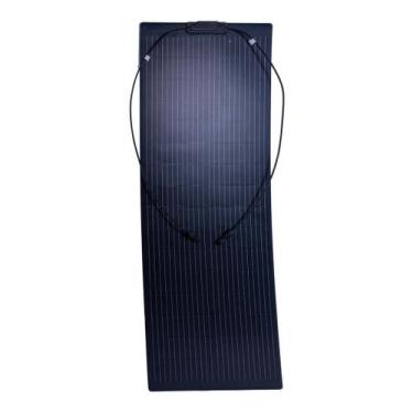 Imagem de Kit placa painel solar semi flexivel 200w automotivo 12 24v mppt digit