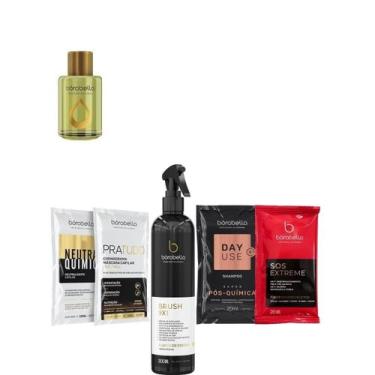Imagem de Borabella Brush Fluido p/ Escova 300ml + Argan 7ml + Sachês