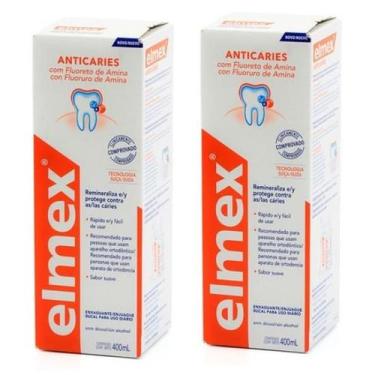 Imagem de Kit Enxaguante Bucal Elmex Anticáries 400ML Com 2 Unidades