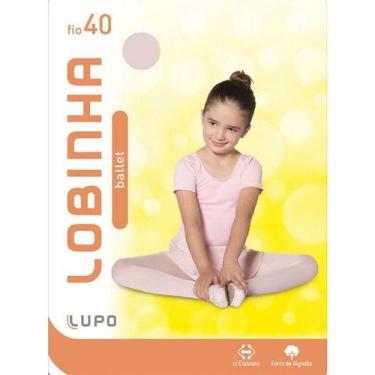 Imagem de Kit 3 Meia calça infantil feminina fio 40 Lupo Lobinha - Loba, Preto, 