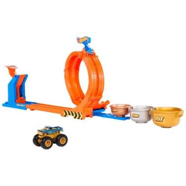 Imagem de Pista Hot Wheels Monster Trucks Troféu Bigfoot - Giros Extremos Mattel