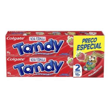 Imagem de Gel Dental Infantil Tandy com Flúor Ativo Sabor Morangostoso 2 Unidade