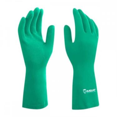 Imagem de Luva Imbat Latex Forrada Verde 08-M - Kit C/12 Unidades