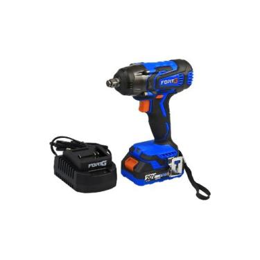 Imagem de Chave de impacto 1/2 pol 20v bateria 2 oah carregador rápido - FORTG