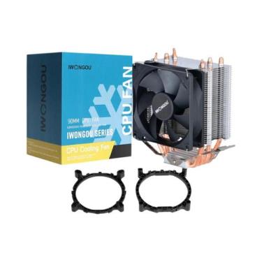 Imagem de Cooler De CPU RGB Silencioso Com Radiador De 90mm, 4 Heatpipes, Conect