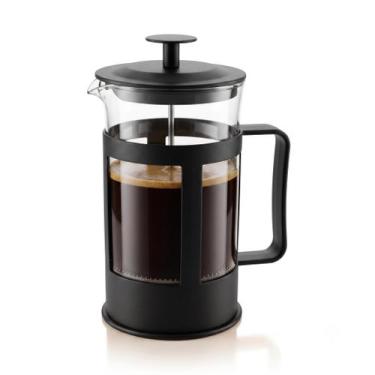 Imagem de Cafeteira Prensa Francesa Portatil Inox Vidro 300ml Pratico Resistente