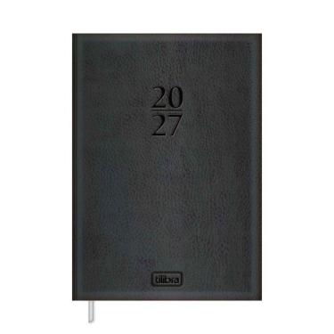 Imagem de Agenda 2027 Tilibra Costurada Executiva Diária Torino Preta