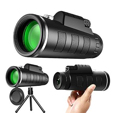 Imagem de Telescópio monocular prisma à prova d'água 12X50 de alta definição BAK4 com suporte para smartphone e tripé para concerto de observação de pássaros em caminhadas e viagens
