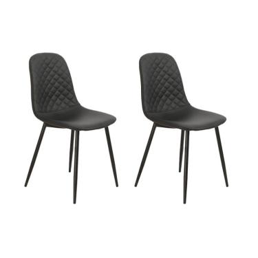 Imagem de Conjunto com 2 Cadeiras Sina Preto
