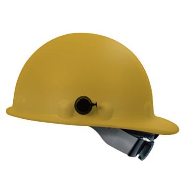 Imagem de Honeywell P2AQSW02A000 Super Oito Fibra-Metal POR balanço duro Cap estilo Strap Fiber Glass Hat com Quick-Lok, Amarelo