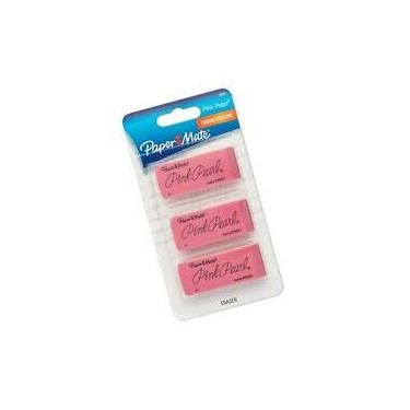 Imagem de Borrachas premium de pérola rosa, pacote com 3, grande (70501), pacote com 4