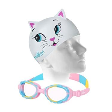 Imagem de Kit Natação Speedo Óculos Candy + Touca Cat Silicone 2 a 6 anos (rosa)