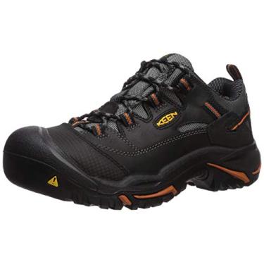 Imagem de Keen Utility T nis masculino Braddock baixo (bico de a o), Black/Bossa Nova, 8.5 Wide
