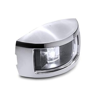 Imagem de Luz de navegação marítima LED de popa branca [IP67 à prova d'água] [Aprovada pela USCG] [Cromo resistente à corrosão e ABS] Visibilidade náutica de 2 quilômetros para barco de pesca, pontão de iate de até 20 m