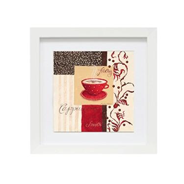 Imagem de Quadro com Vidro Copa Cozinha Kapos Branca 22X22