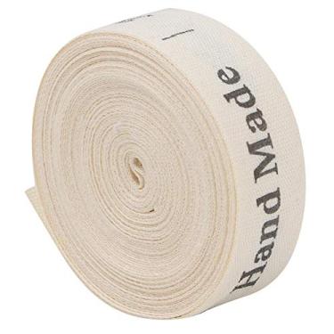 Imagem de Fita de sarja Fita de algodão natural Fita de rolo Fita de espinha de peixe Viés Bordado Presente Pacote para artesanato DIY Costura para decoração de casa (Tipo 1)