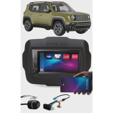 Imagem de Multimídia Pioneer DMH-A248BT Jeep Renegade pcd Bluetooth USB + Moldura + Chicote Ligação + Chicote Adaptador Antena + Câmera Ré