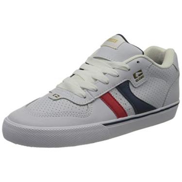 Imagem de Globe Tênis de skate masculino Gs Chukka, Branco/Azul/Vermelho, 39